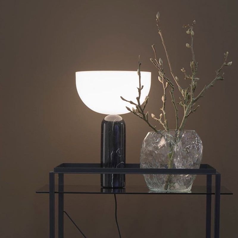 Aurelio Marble Table Lamp With Elegant Base And Warm Glow