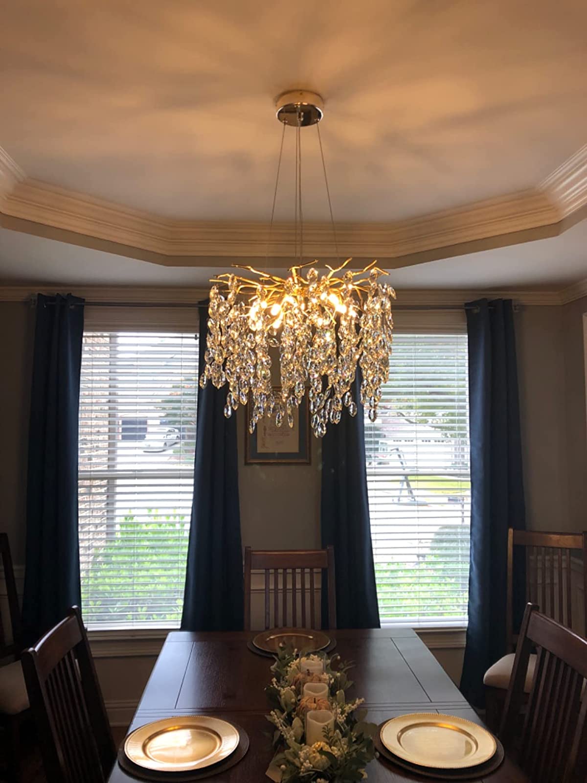 French Style Branch Crystal Chandelier For Modern Homes