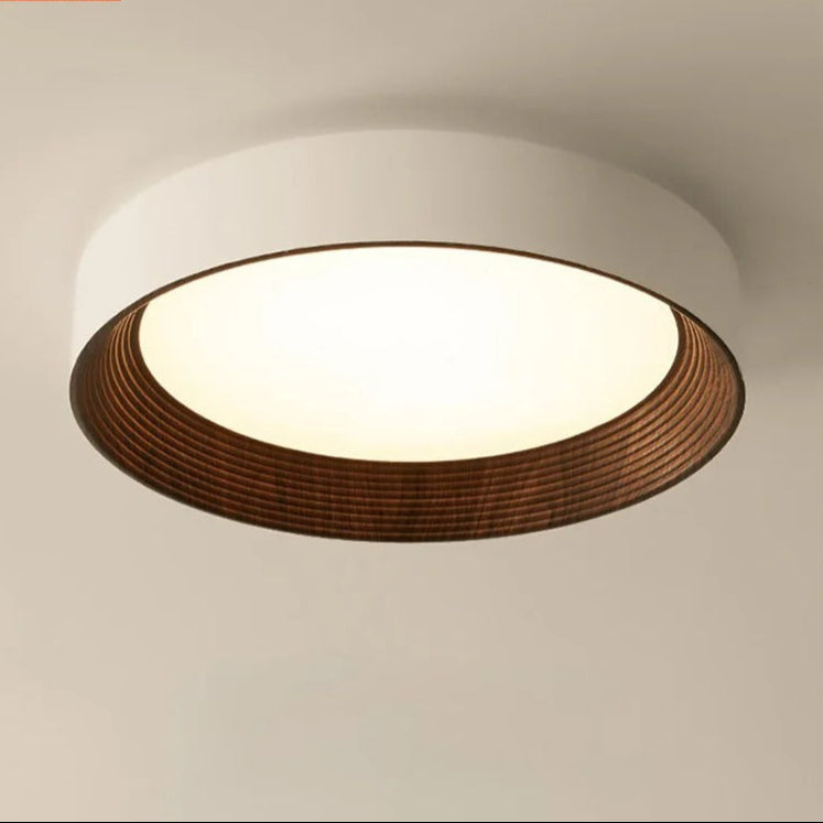 ArborLux Minimal Ceiling Light in Walnut Finish Modern