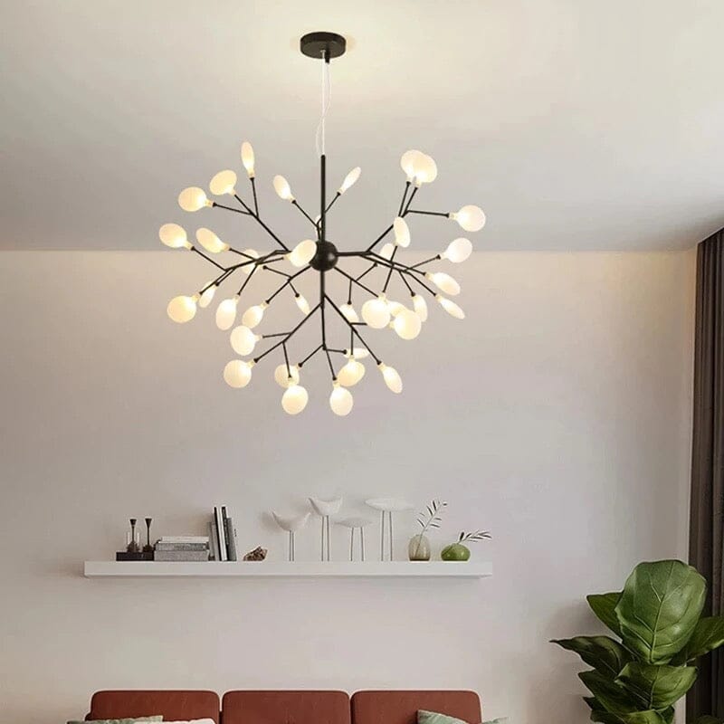 LumaFlare Iron LED Chandelier for Modern Interiors Style