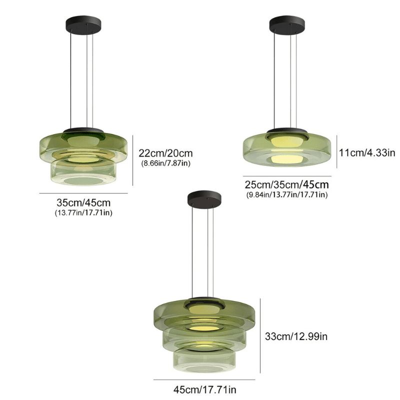 Lysfjord Glass Pendant Light With Soft Ambient Glow LED