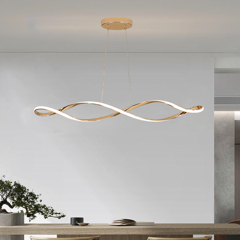 Nordic Spiral Chandelier With Scandinavian Charm And Glow