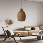 Aurek Wabi-Sabi Cement Pendant Lamp With Adjustable Cord For Home