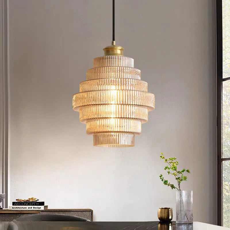 Aurora Layered Nordic Chandelier with Dimmable LED