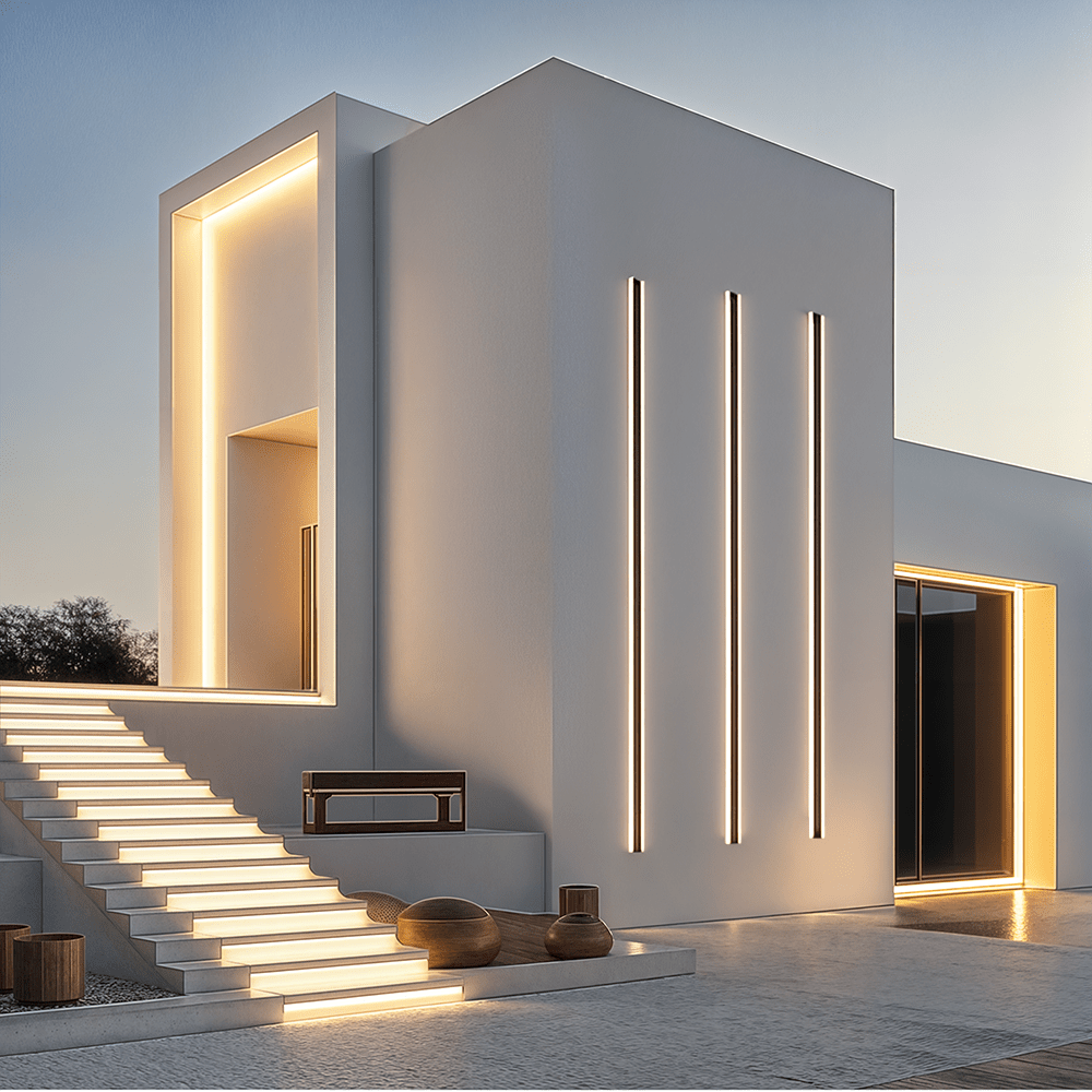 Kirrelus Aluminum Outdoor LED Wall Light With Sleek Design