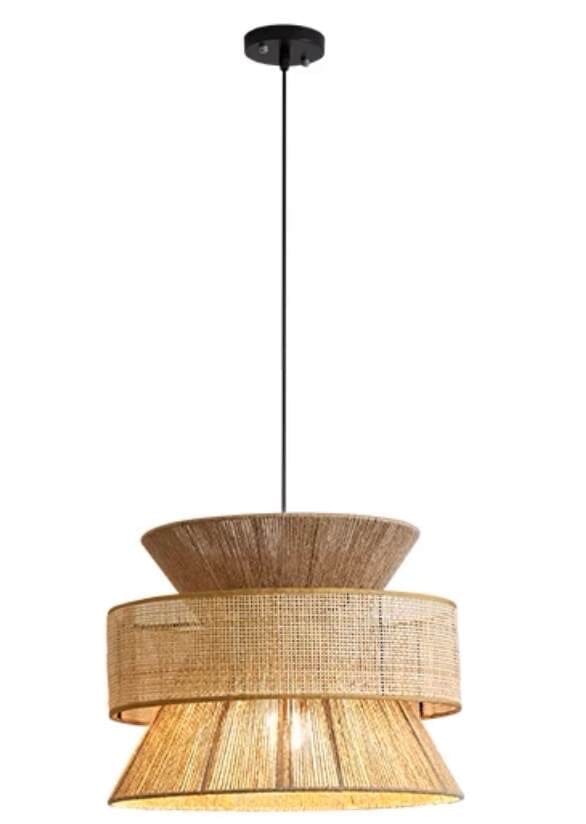 Kinari Handmade Hemp Rope Pendant Light Japanese Inspired Chandelier