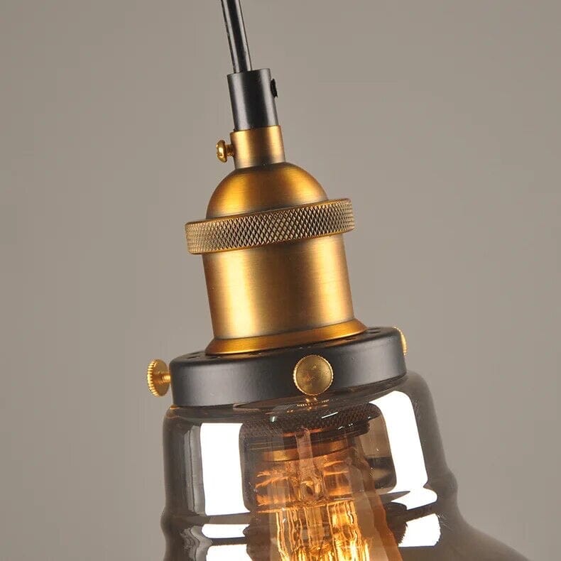 Novae Retro Glass Pendant Lights for Living Rooms and Lofts
