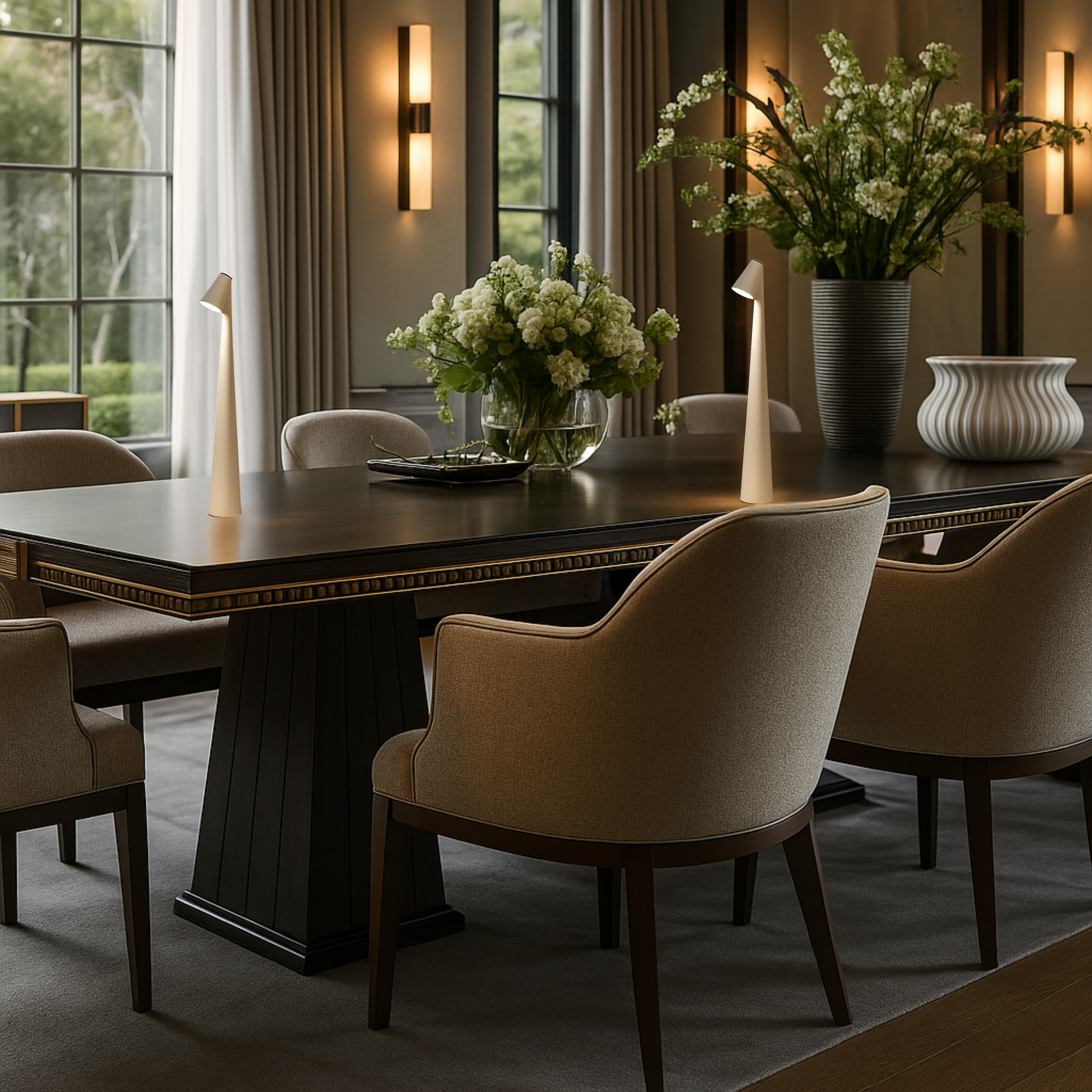 LumaNova Rechargeable Table Lamp With Modern Design And Long Battery Life