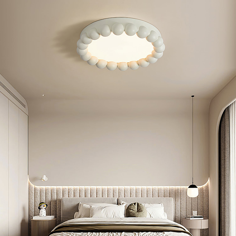 Luzera Resin Ceiling Light with Acrylic Diffuser for Living Rooms