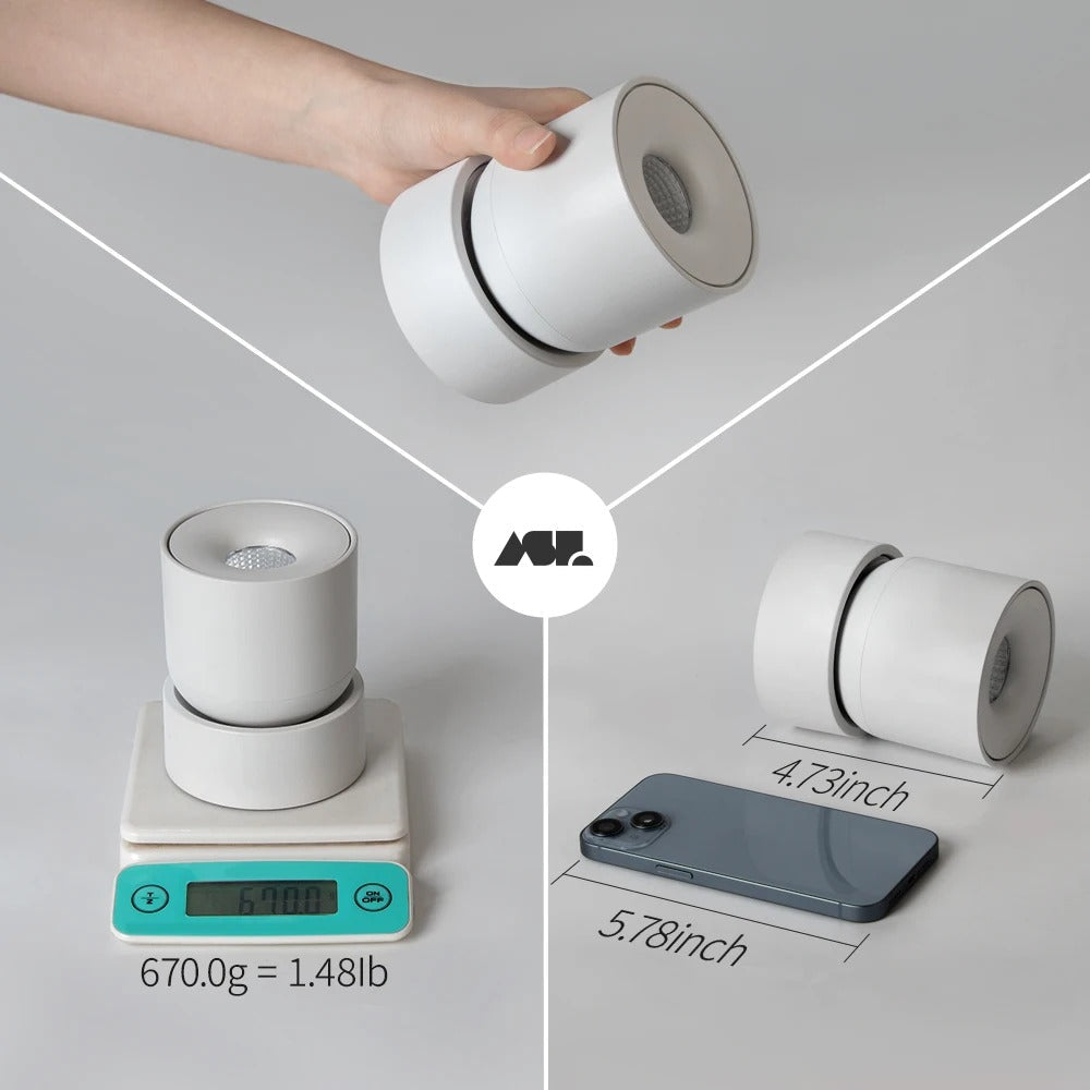 LumaPivot Foco de Teto LED Rotativo 360° para Casas