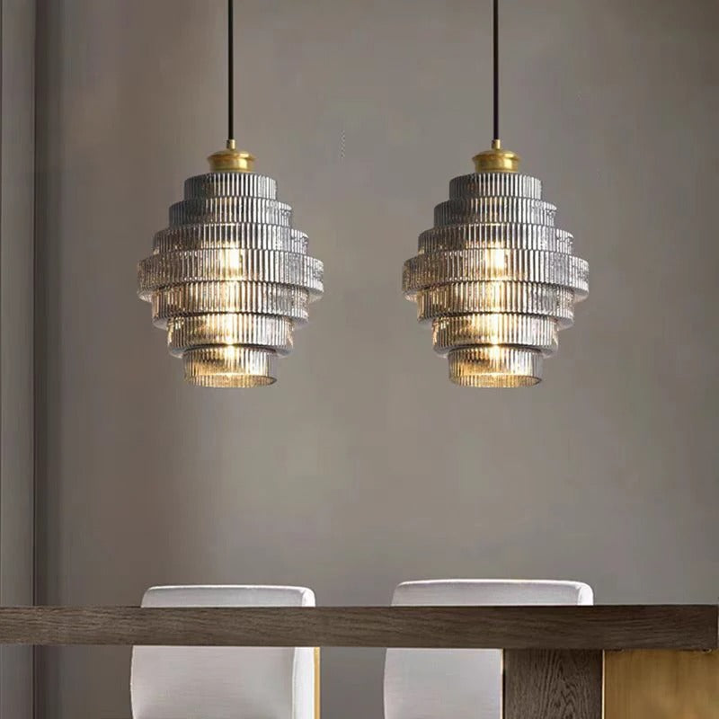 Aurora Layered Nordic Chandelier with Dimmable LED
