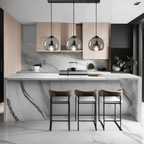 Lyris Glass Pendant Lamps for Modern Kitchens and Bathrooms