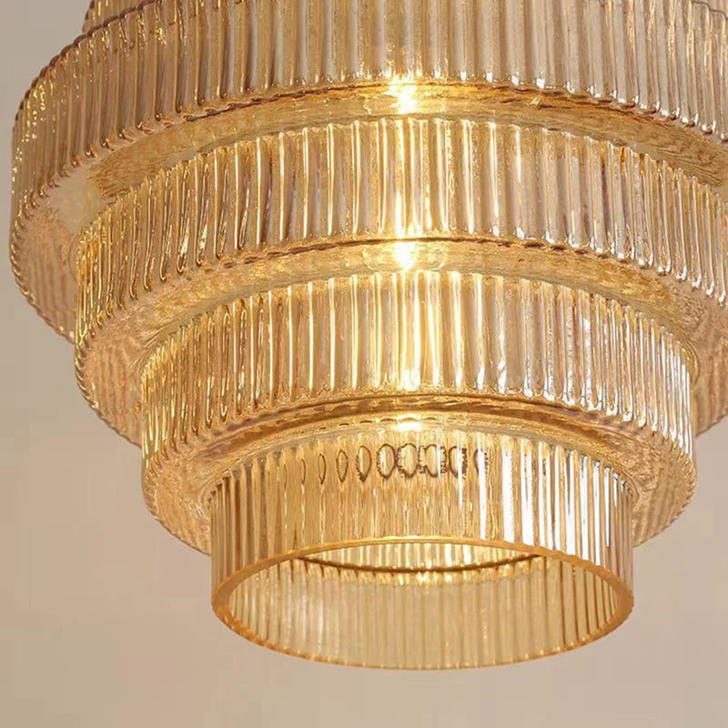 Aurora Layered Nordic Chandelier with Dimmable LED