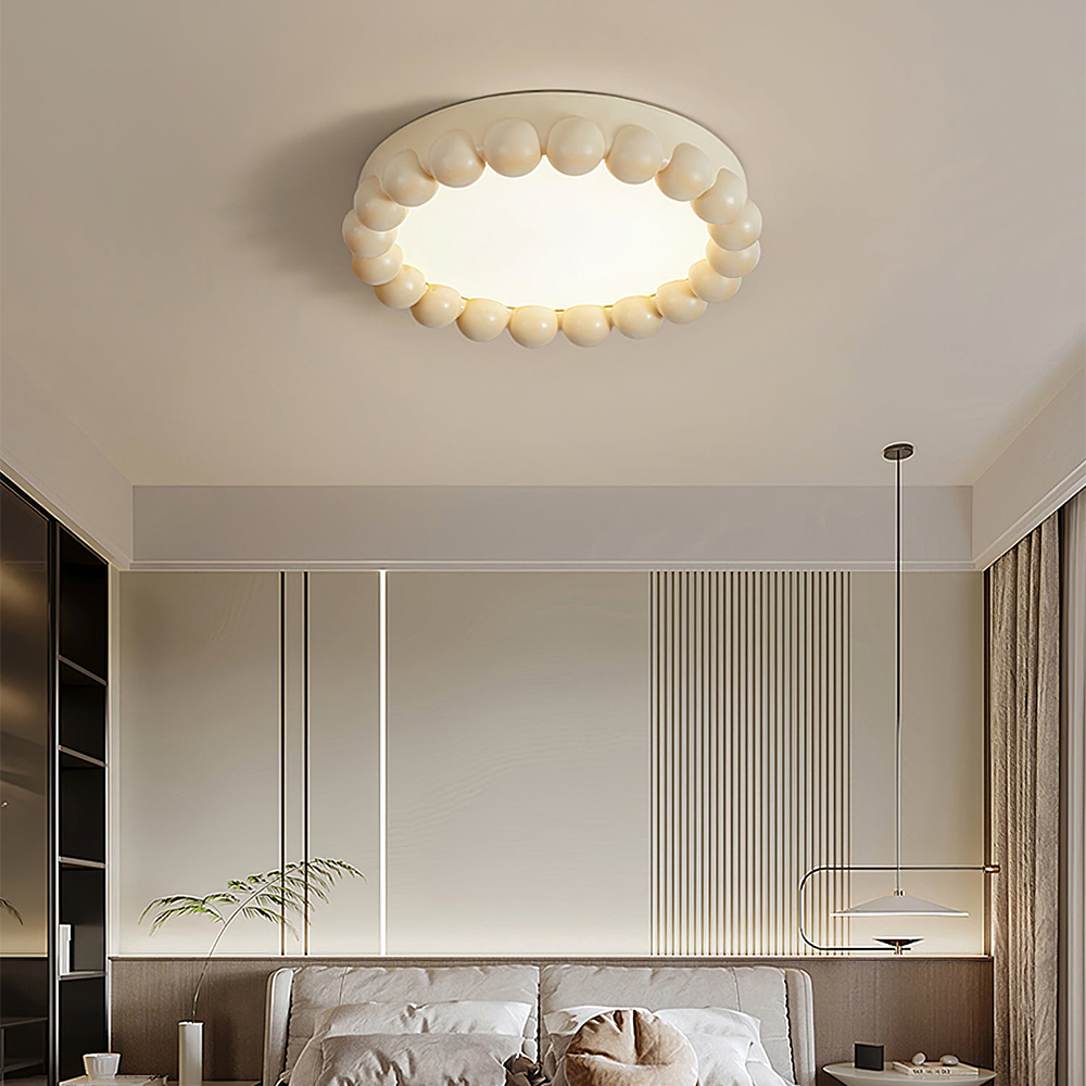 Luzera Resin Ceiling Light with Acrylic Diffuser for Living Rooms