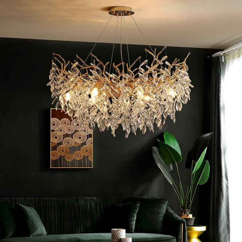 French Style Branch Crystal Chandelier For Modern Homes