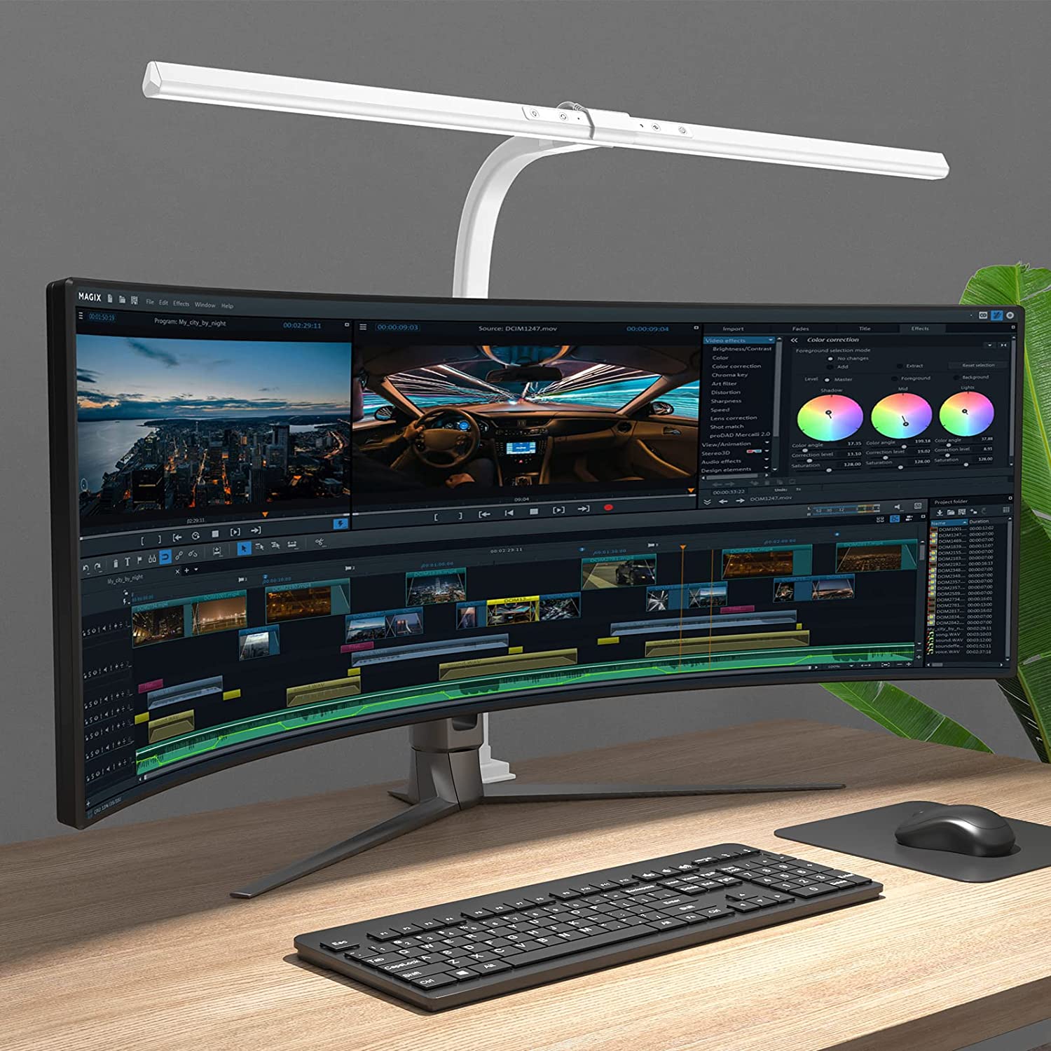 NovaClamp Desk Lamp Modern LED Task Light for Home Office