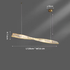 Aureon Spiral Crystal LED Dining Pendant For Kitchens