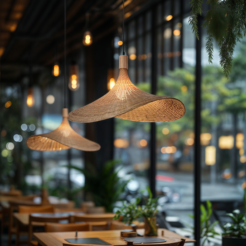 Candeeiro de Bambu Nalara com Brilho Quente e Aconchegante para Qualquer Divisão