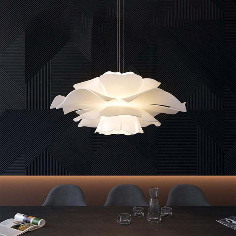 BlossomAura Pendant Light in Modern Metal and Acrylic