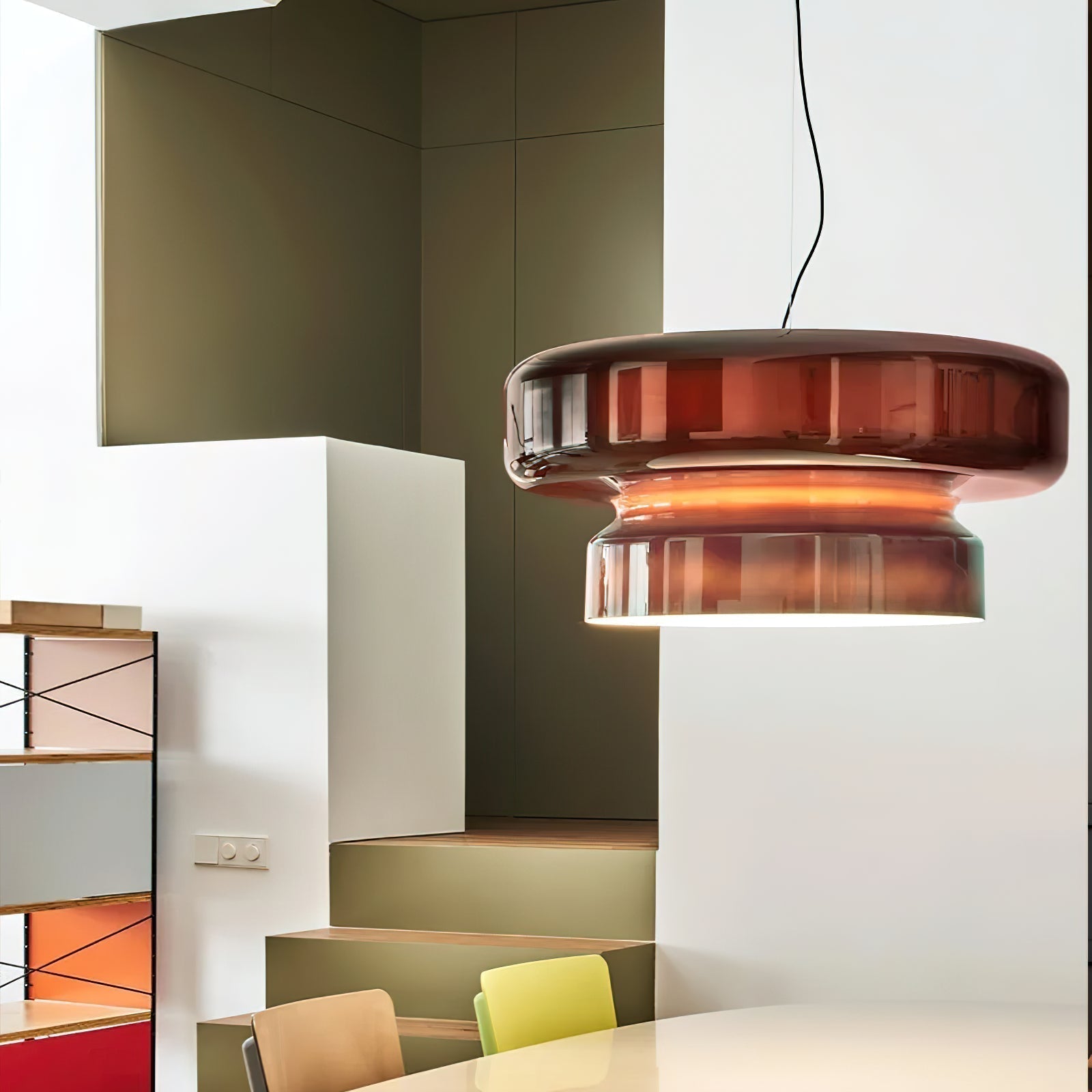 NovaLume Glass Pendant Light With Integrated LED For Modern Interiors