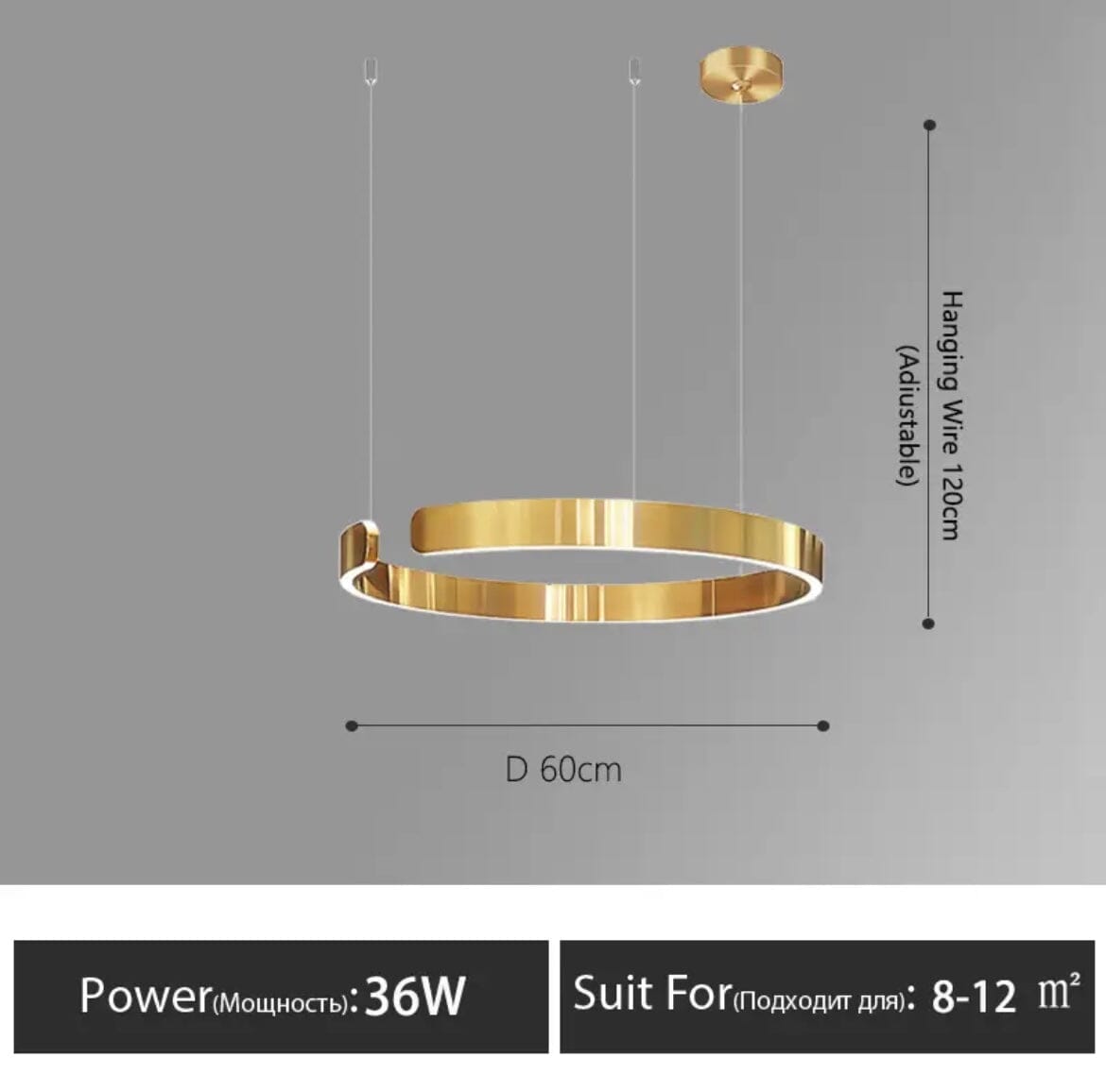 Liora Nordic Ring Chandelier Modern Elegant Lighting