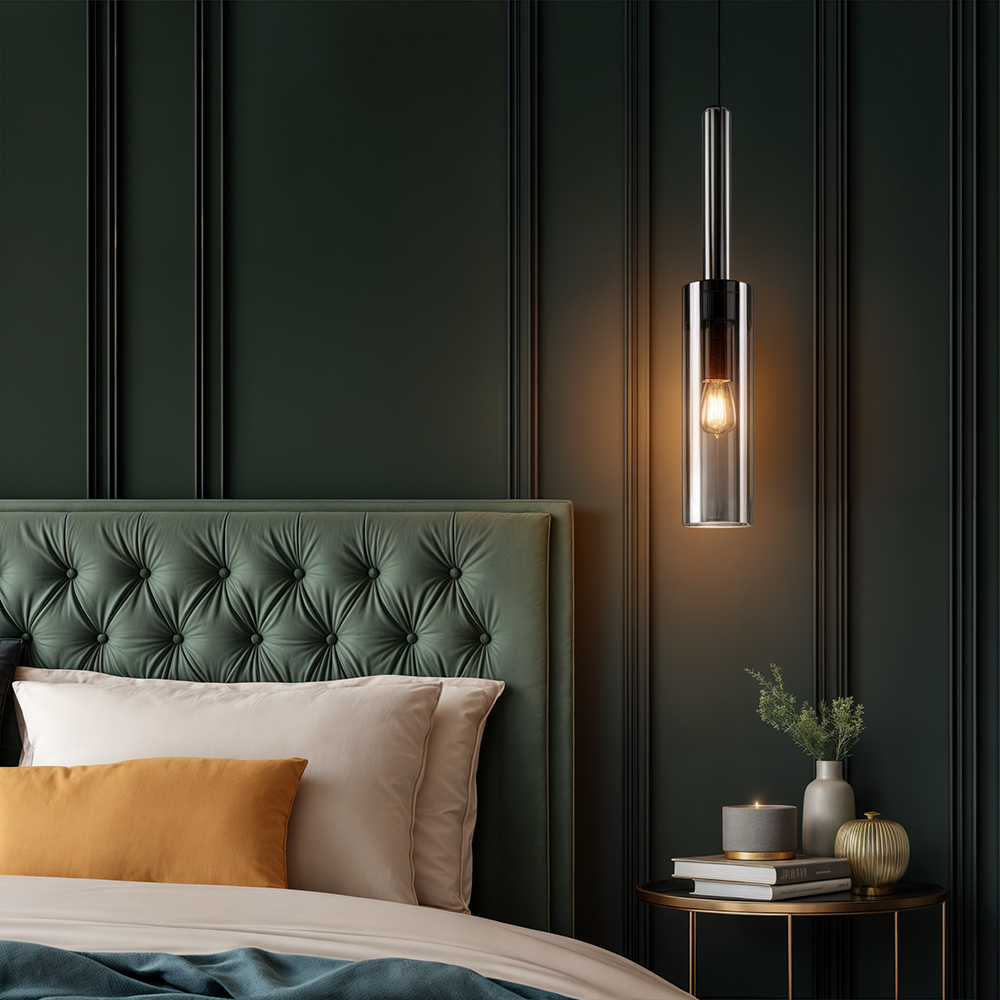 Elegant Lyrian Copper And Crystal Nordic Pendant Lights Set