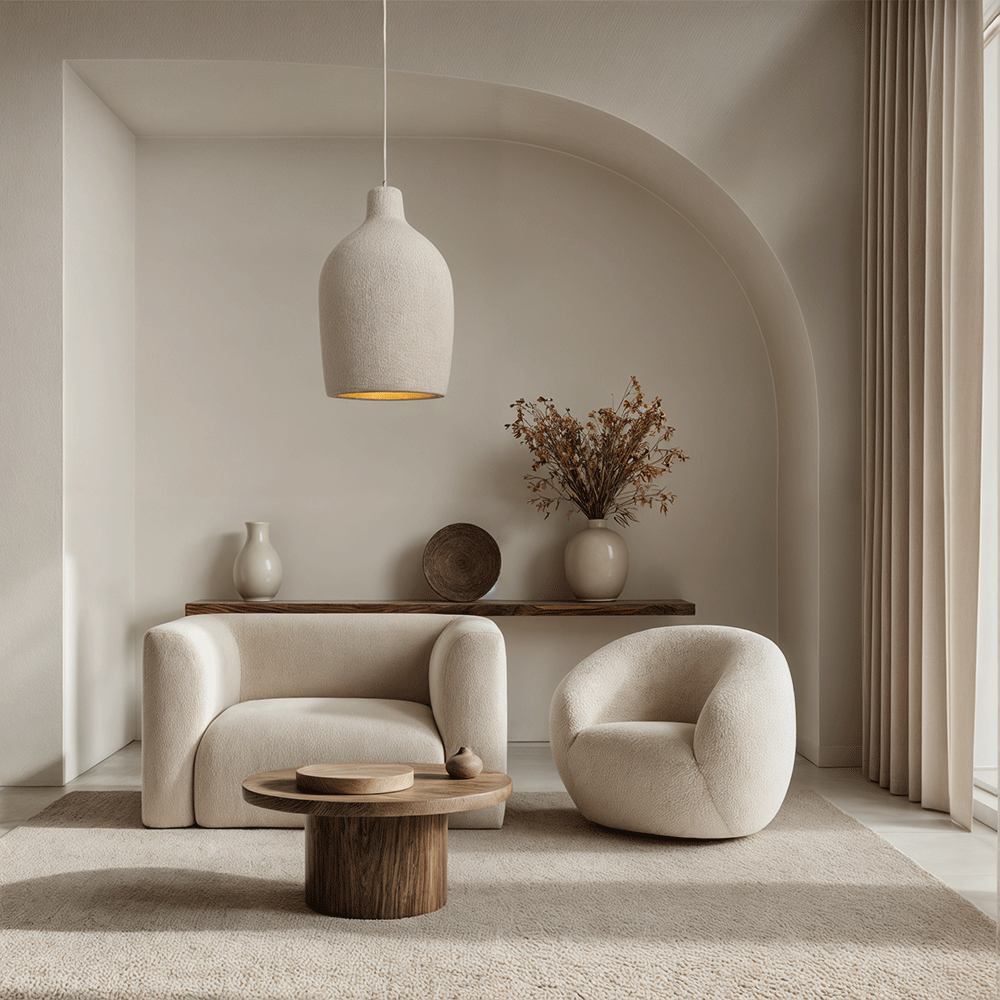 Aeris Wasabi Japandi Pendant Lights With Warm Glow