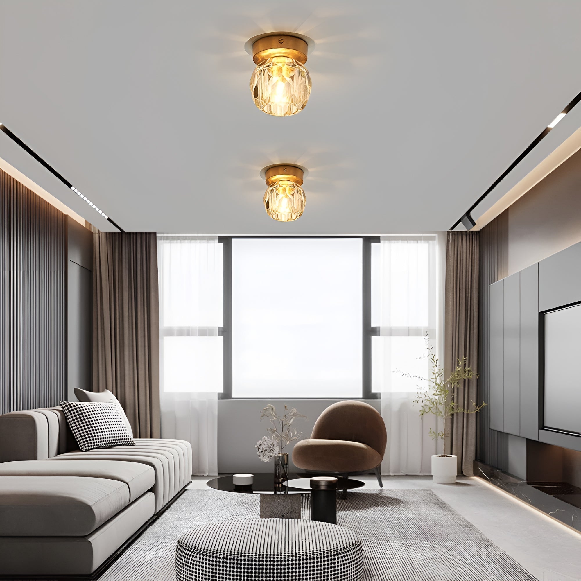 Lyra Crystal Wall Lamps Modern LED Wall Light Fixture