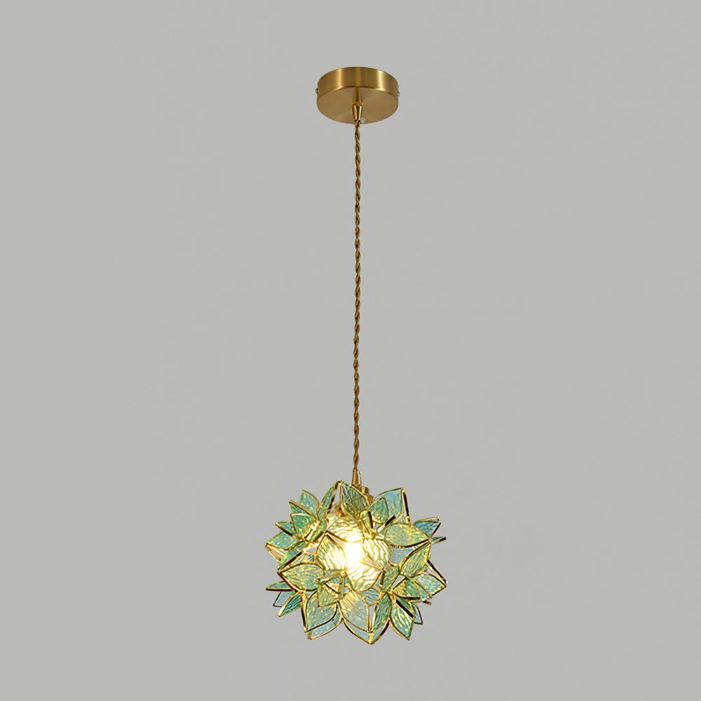 CapizLuxe Pendant Light Handcrafted Ceiling Lamp With Elegant Glow