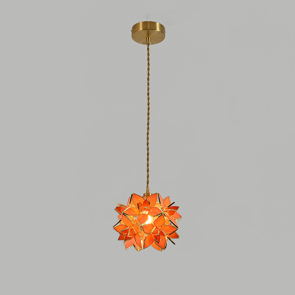CapizLuxe Pendant Light Handcrafted Ceiling Lamp With Elegant Glow