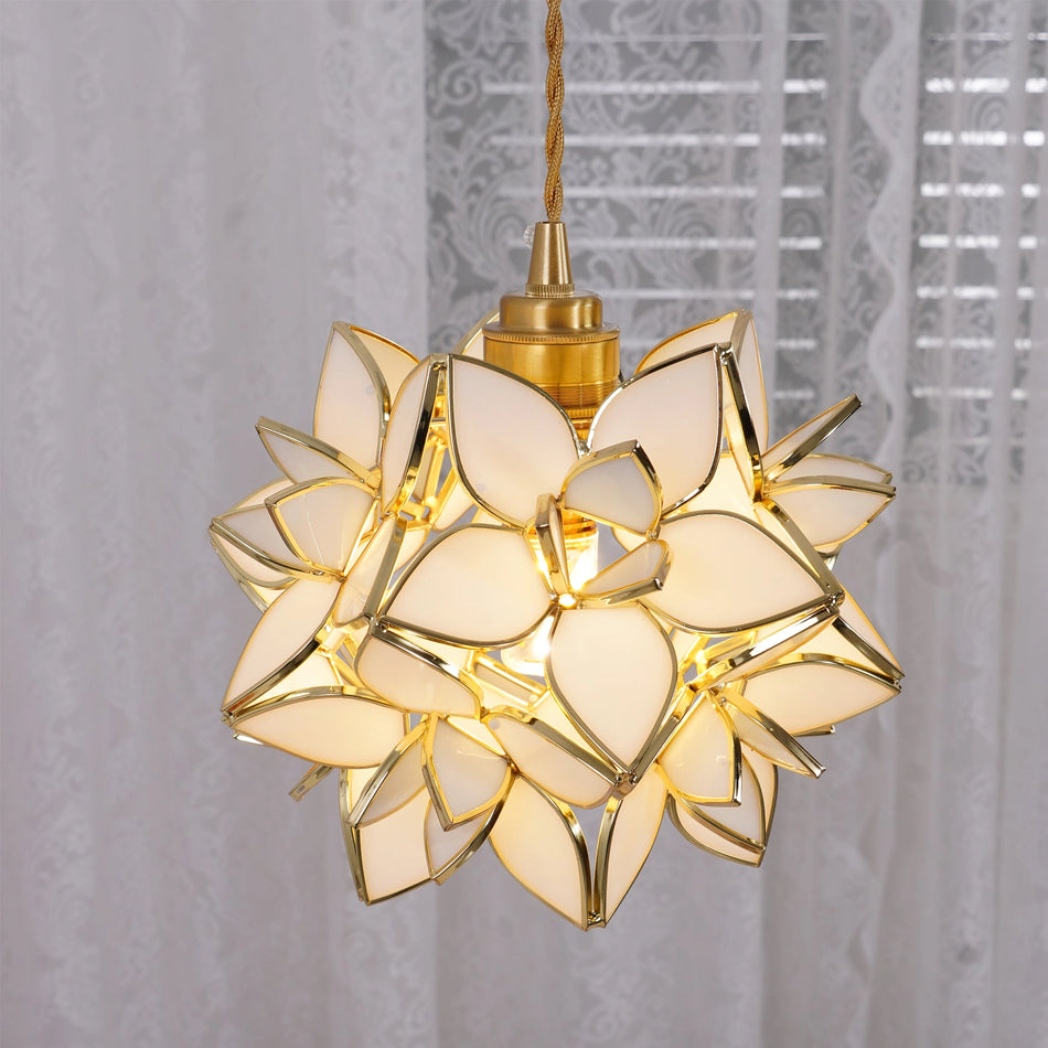 CapizLuxe Pendant Light Handcrafted Ceiling Lamp With Elegant Glow