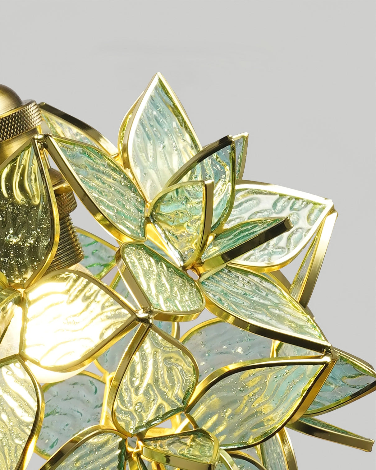 CapizLuxe Pendant Light Handcrafted Ceiling Lamp With Elegant Glow