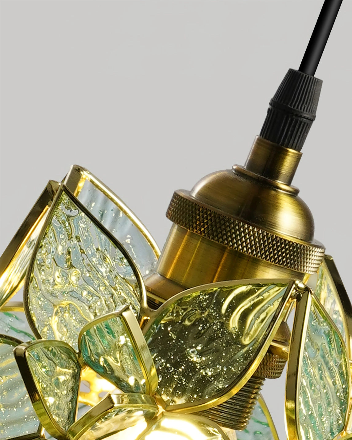 CapizLuxe Pendant Light Handcrafted Ceiling Lamp With Elegant Glow