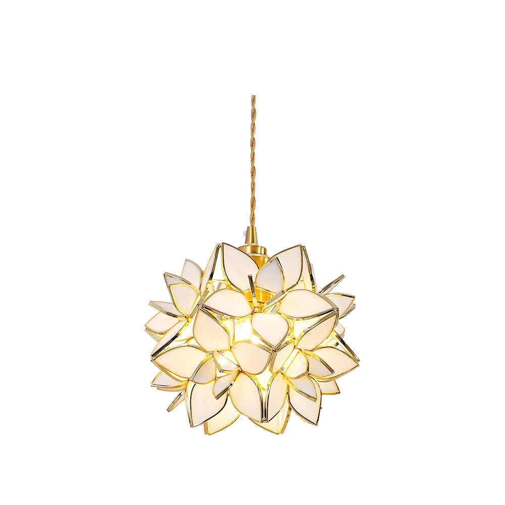 CapizLuxe Pendant Light Handcrafted Ceiling Lamp With Elegant Glow