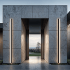 Kirrelus Aluminum Outdoor LED Wall Light With Sleek Design