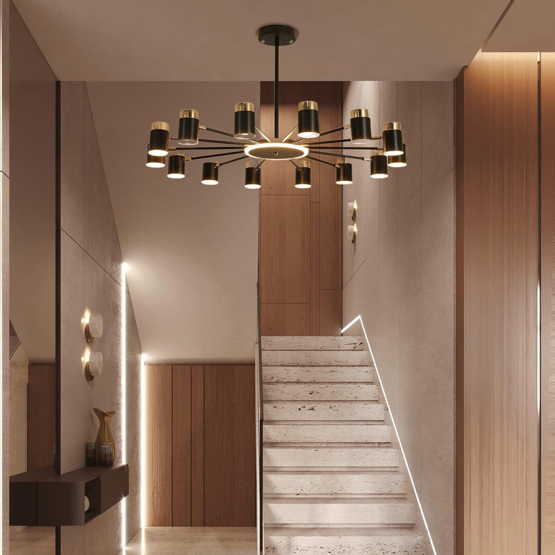 NexaLume Chandelier Modern Dimmable Ceiling Light Design