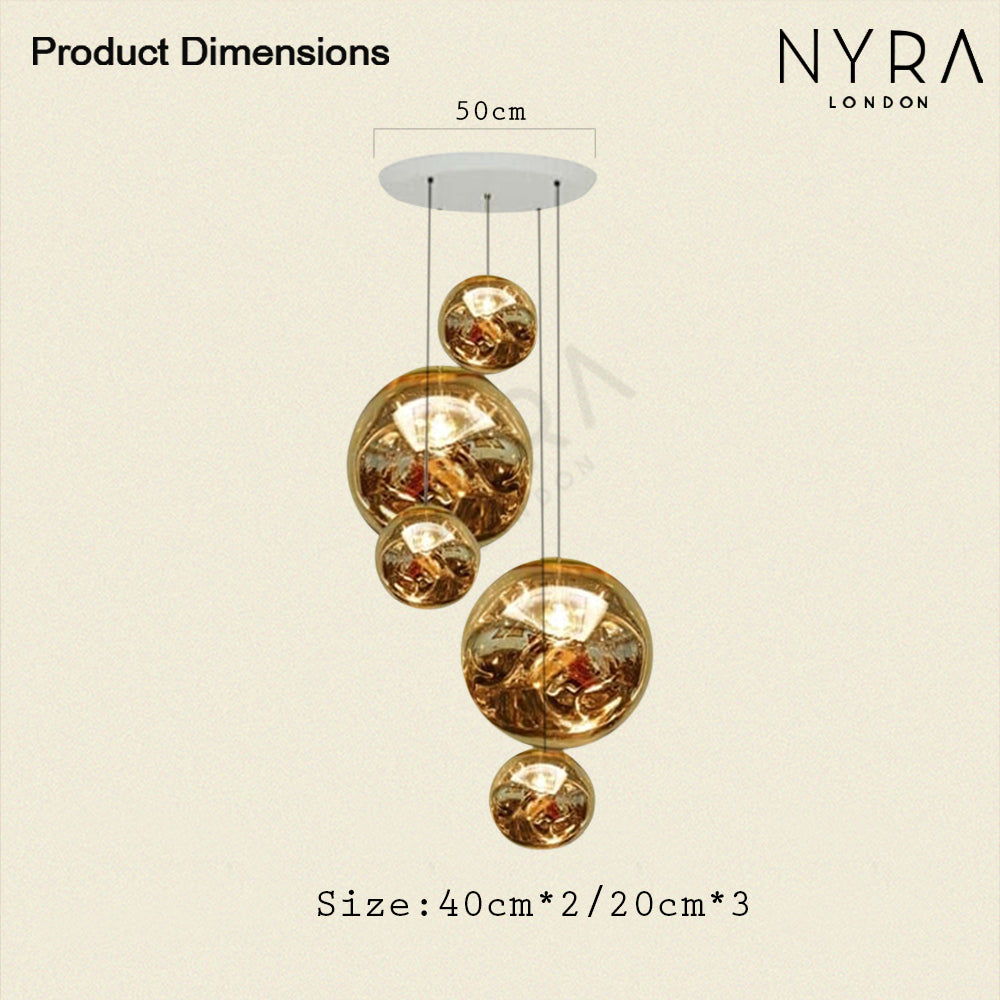 Astra Nordic Pendant Chandelier With Adjustable Light