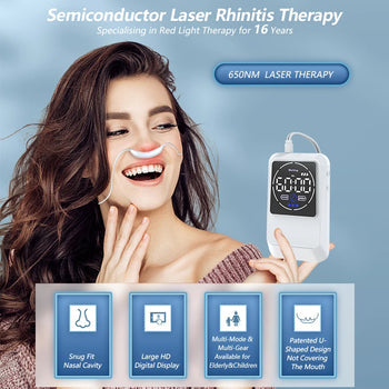 Dispositivo per il trattamento della rinite per terapia nasale e uso domestico