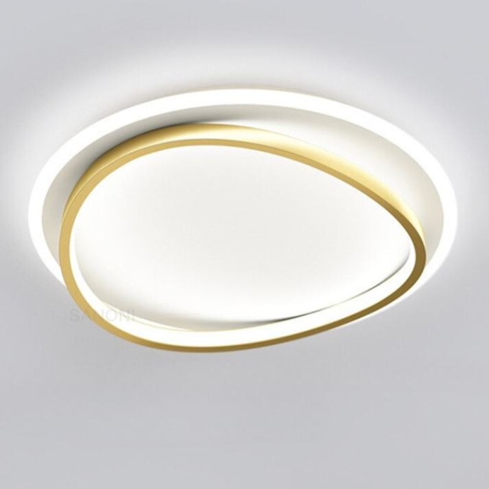 NovaLume Modern Black And Gold Ceiling Light Fixture