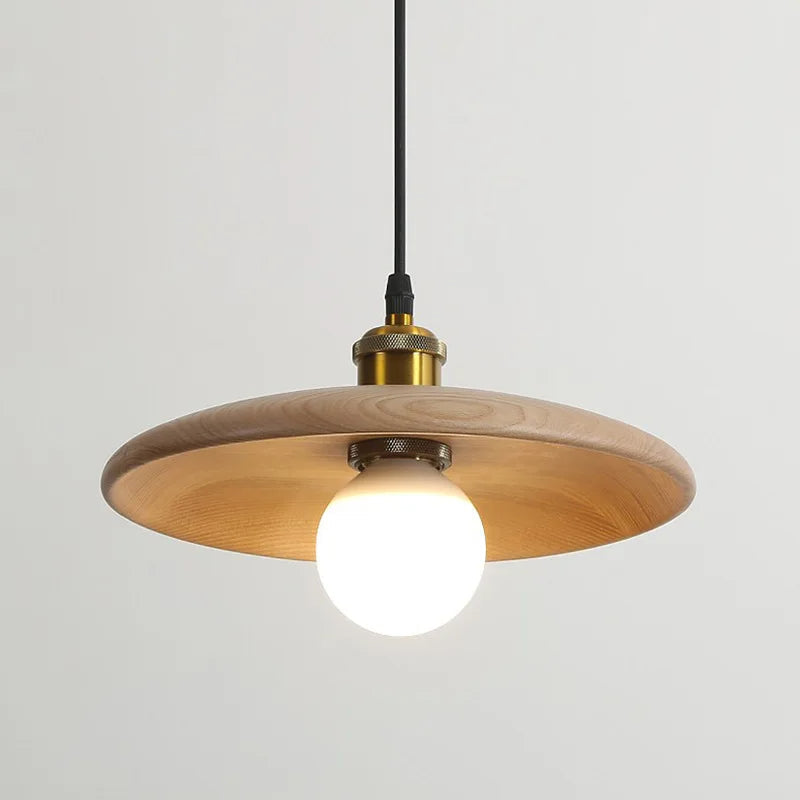 Novae Wood Ceiling Light With Handcrafted Modern Elegance