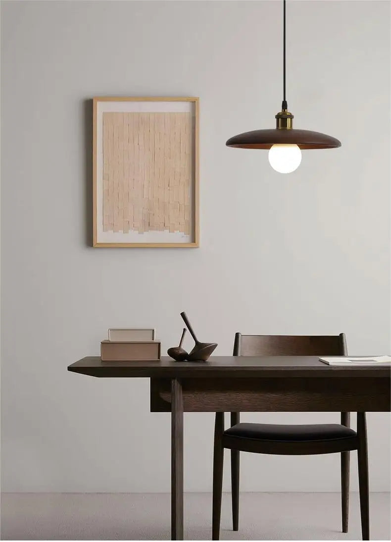 Novae Wood Ceiling Light With Handcrafted Modern Elegance