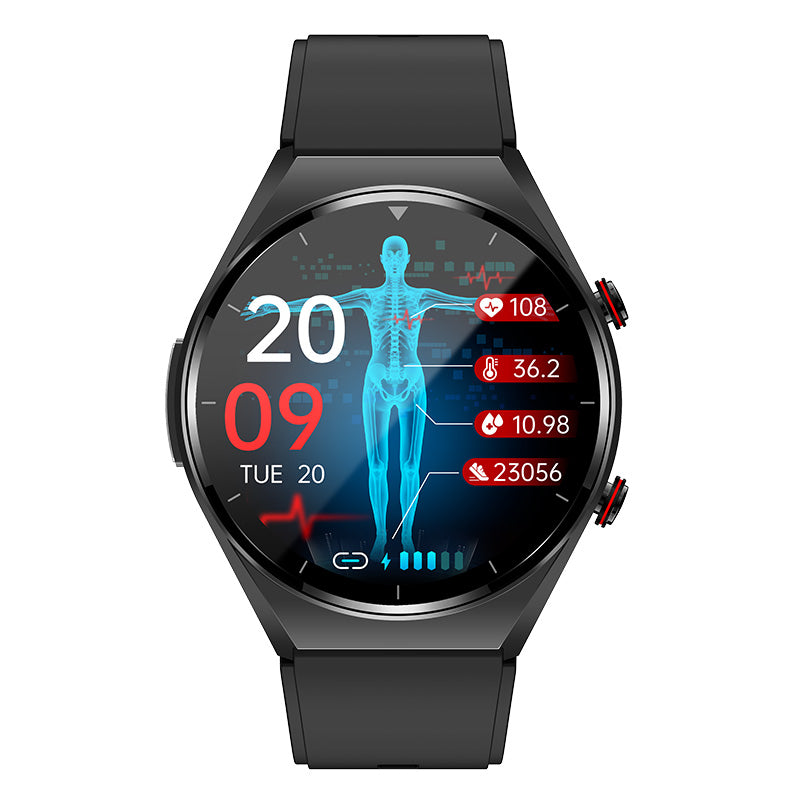 Svulp | One-Click Blood Sugar|Blood Glucose Blood Pressure ECG|ECG HRV Heart Rate Monitor Health Smart Watch