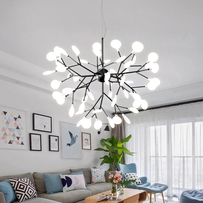 LumaFlare Iron LED Chandelier for Modern Interiors Style