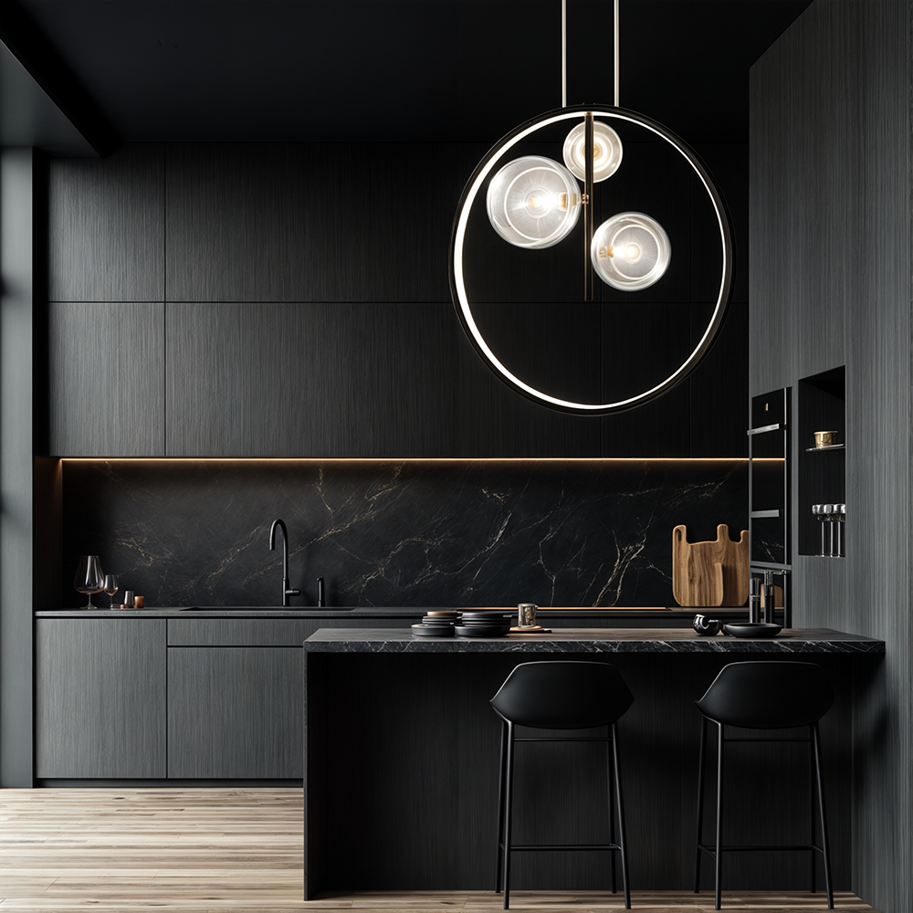 Luminette Glass Globe Pendant Light for Modern Kitchens