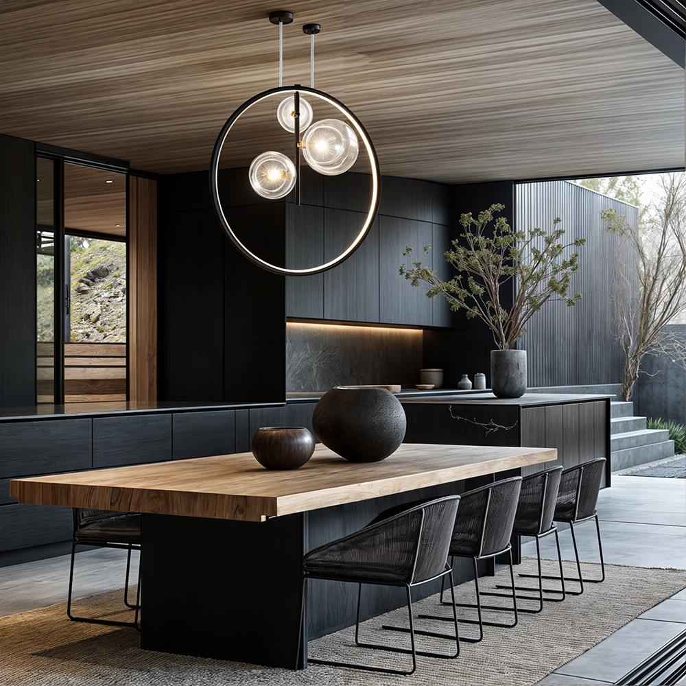 Luminette Glass Globe Pendant Light for Modern Kitchens