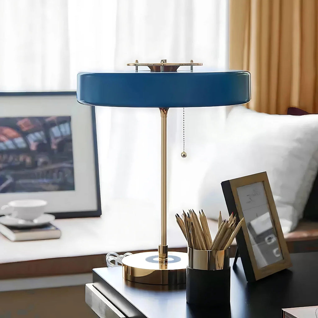 Lyra Vale Table Lamp Blue Modern Glow For Living Rooms