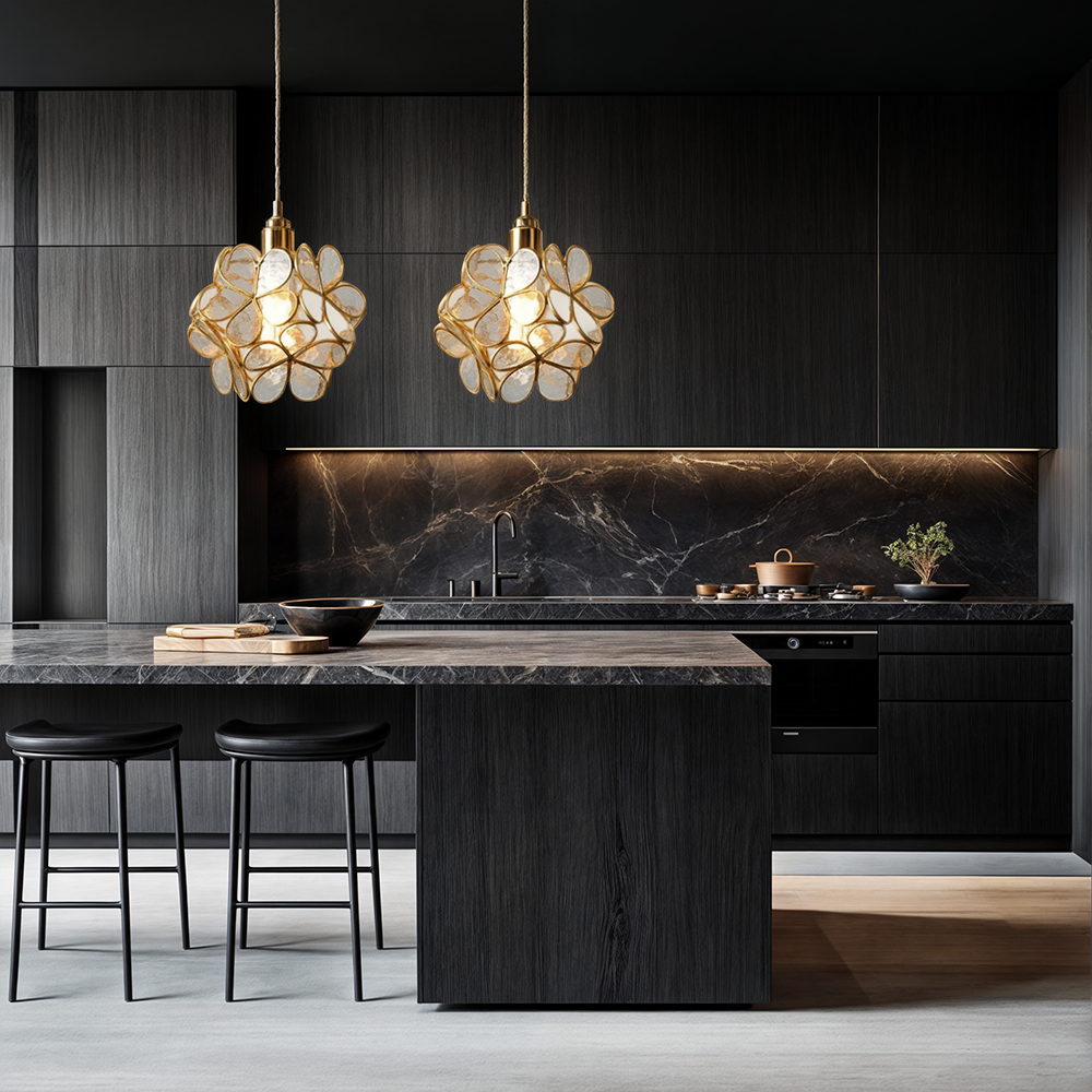 Nova Bloom Glass Pendant Light With Nordic Flower Design