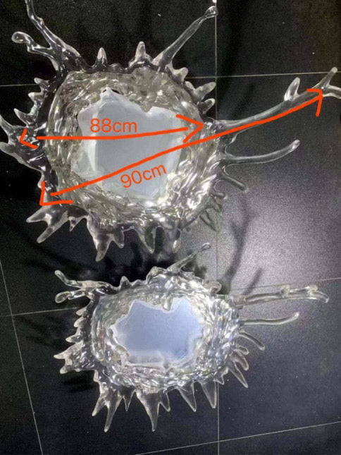 DriftGlow Water Splash LED Mirror Wall Light Waterproof