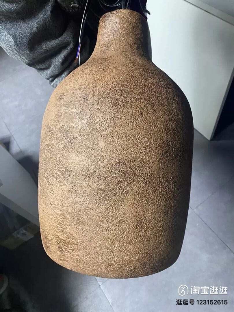 Aurek Wabi-Sabi sementpendellampe med justerbar ledning for hjemmet