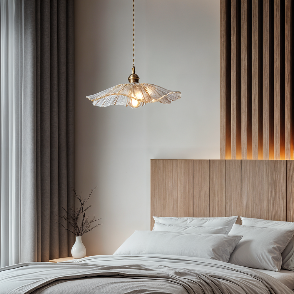 FloraGlass Nordic Flower Pendant Light for Living Rooms